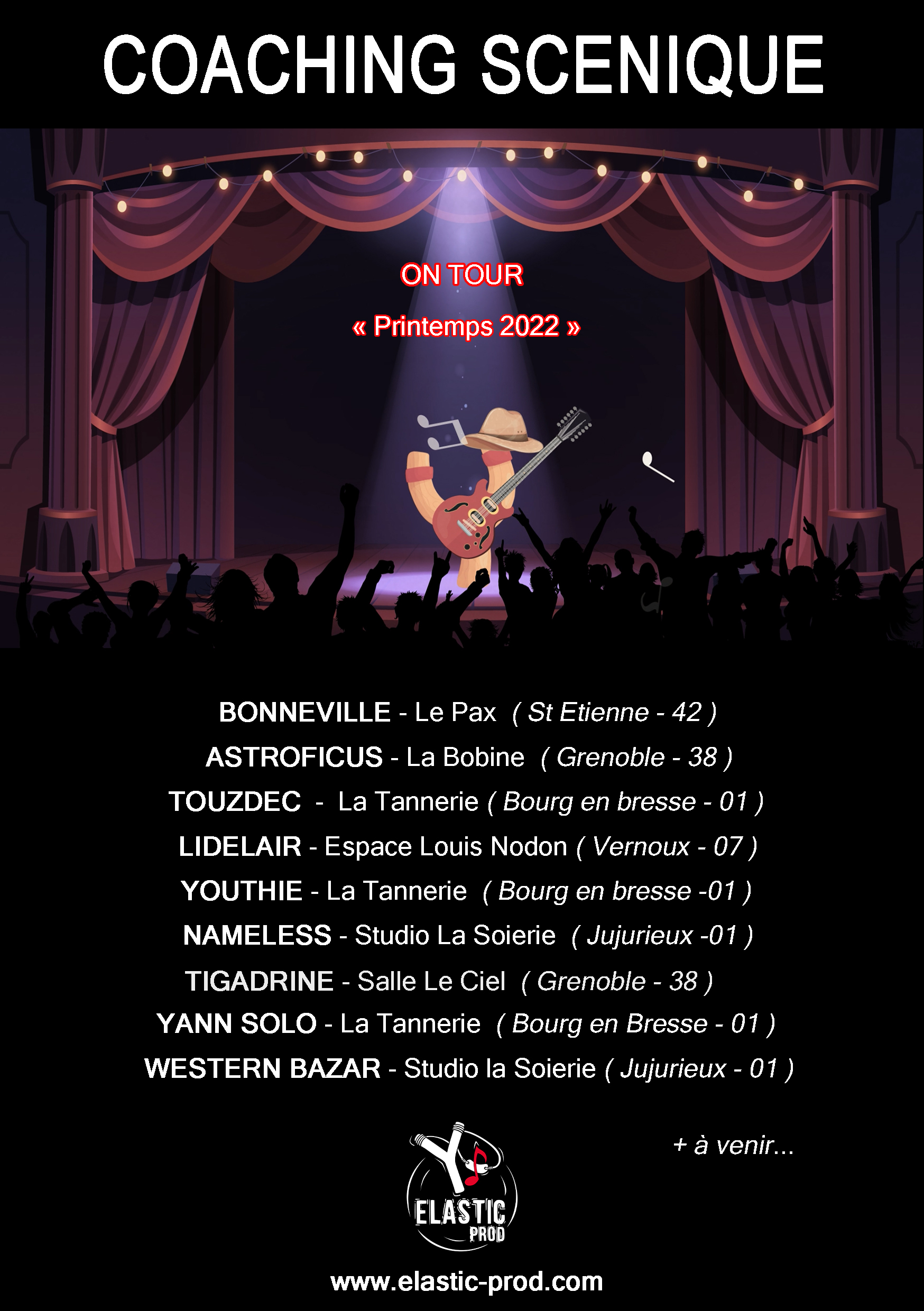 Fly on tour 2022 coaching scénique Elastic prod